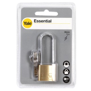 กุญแจสปริง YALE YE30L 30 มม.  YALE 30MM YE30L PB PADLOCK