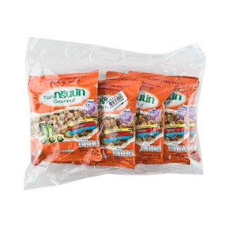 กรีนนัท ถั่วลันเตาอบกรอบ รสกุ้ง ขนาด 40 กรัม (6 ถุง) Green Nuts Roasted Peas Shrimp Flavor Size 40 grams (6 bags)