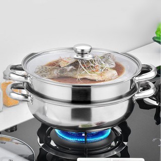 หม้อนึ่ง 2 ชั้น Two level soup steamer ขนาด 28cm