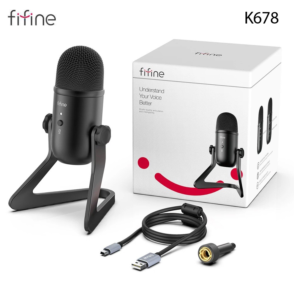 ไมโครโฟน FIFINE K678 USB Microphone (ประกันศูนย์)