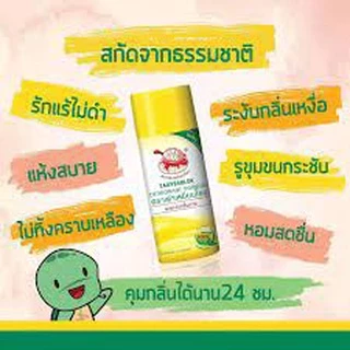 (ยกโหล)Taoyeablok Deodorant Powder 18g เต่าเหยียบโลก ระงับกลิ่นกาย แก้รักแร้ดำ ลดกลิ่นเหงื่อแป้ง