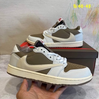 Nike Air Jordan 1 Low Travis Scott (size40-45)White Brown