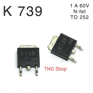 K 739  มอสเฟต    SMD   1A 60V.   TO247. แท้