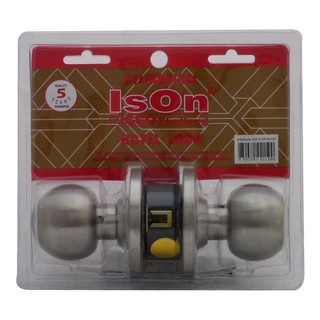 ลูกบิดโรงแรม ISON HT 8013 SS หัวกลม สีสเตนเลส ISON HT 8013 SS SS HOTEL KNOB