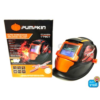 หน้ากากเชื่อมตัดแสงออโต้ ฝาหน้าเปิดได้ PUMPKIN รุ่น PTT-WH90A-17901 #0446