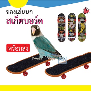 พร้อมส่ง!! ของเล่นนก_สเก็ตบอร์ด / ของเล่นฟอพัส ของเล่นเลิฟเบิร์ด [คละลาย]