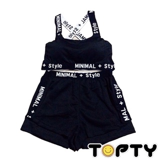 🔆TOPTY🔆 เซตสปอร์ตลาย MINIMAL ➕ Style