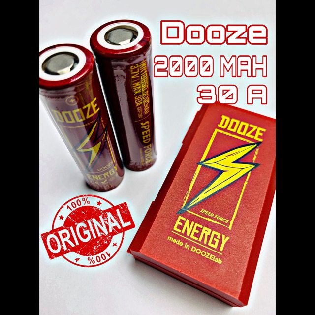 (แท้ 100%) ถ่านชาร์จ Dooze 18650