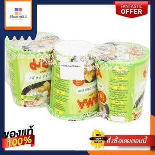 มาม่าคัพเส้นหมี่ น้ำใส 50ก.x3MAMA CUP RICE VERMICELLI CLEAR SOUP 50GPACKX3