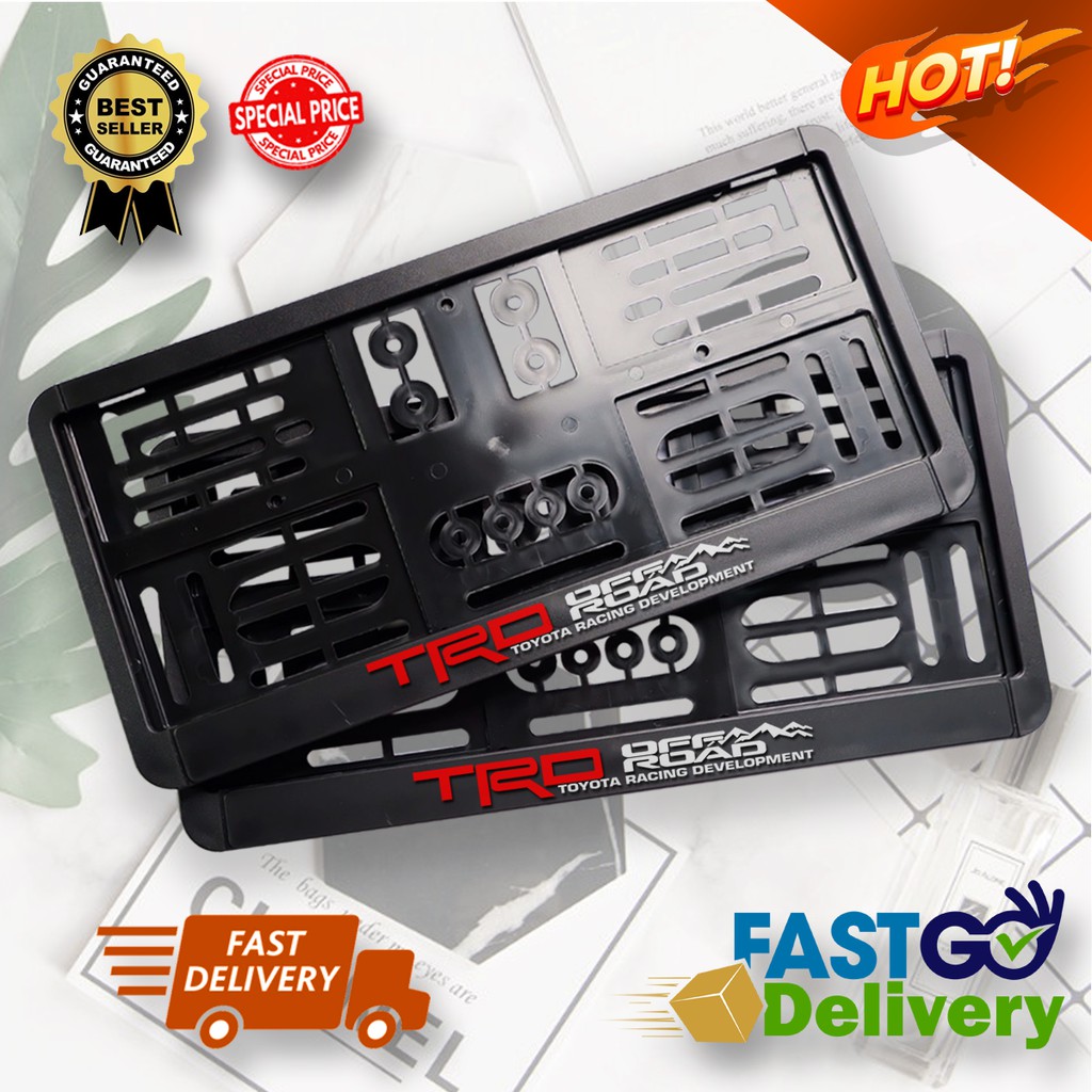 กรอบป้ายTRD Sportivo กรอบป้ายTOYOTA กรอบป้ายทะเบียน กรอบป้ายทะเบียนรถยนต์ กรอบป้ายทะเบียนโตโยต้า กรอ