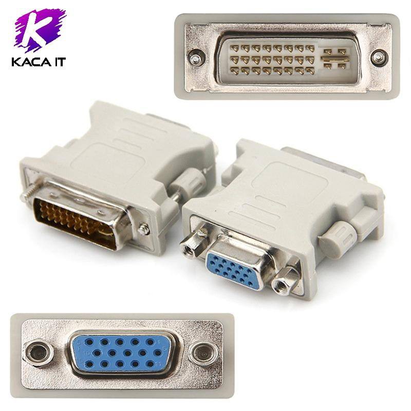 หัวแปลง สัญญาณ DVI (24+5) ผู้ to VGA เมีย อะแดปเตอร์แปลง DVI converter adapter เชื่อมต่อ ใช้งานง่าย.