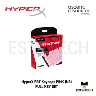 Key Cap (คีย์แคป) HYPER X PBT KEYCAPS PINK (US) FULL KEY SET ของใหม่