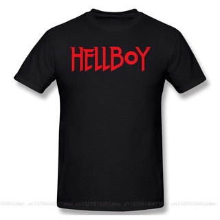 เสื้อยืดแขนสั้น คอกลม ผ้าฝ้าย พิมพ์ลายกราฟฟิค HellBoy ofertas สีขาว สําหรับผู้ชาย ขนาด: S-4XL