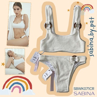 Sabina ชุดว่ายน้ำ Swimwear รุ่น Collection Swim Swimwear21 รหัส SBWK071CR+SUWK071CR สีครีม