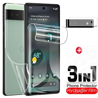 3 in 1 Hydrogel Film For Google Pixel 6a Screen Protector Back Film For goole pixel 6a 6a  6 Pro Safety Film Not Glass