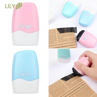 Lily Roller Stamp Messy Code Security Stamp Roller Portable Self-Inking Identity Theft Protection Roller Stamp