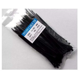 CABLE TIES 6 นิ้ว สีดำ (100 เส้น)