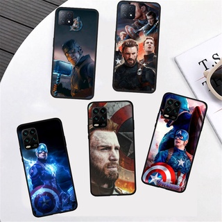 เคสโทรศัพท์มือถือ ลาย Marvel Captain America สําหรับ OPPO F9 F11 F17 F19 Pro Plus A7X A3S A5 A9 A74 IJ92