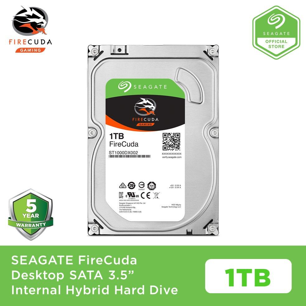(100 Original) Seagate FireCuda 2TB 1TB 3.5 SSHD Internal Solid State
