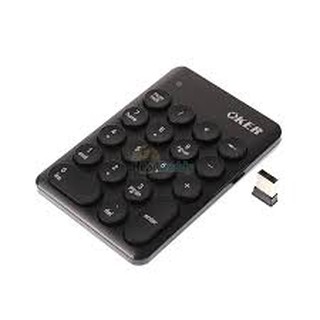 Numeric Keypad Wireless คีย์บอร์ดตัวเลข ไร้สาย OKER K2610