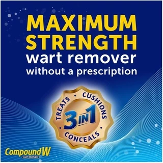 Compound W® Wart Remover Maximum Strength One Step Pads แผ่นแปะ กันน้ำ