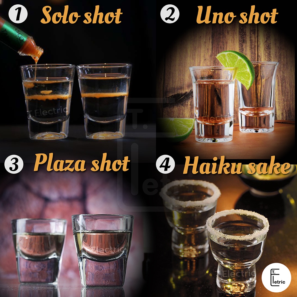 Ocean แก้วช็อต Solo Shot / Uno shot / Plaza / Haiku Sake / แก้วเหล้าเป๊ก ช็อตกาแฟ dirty