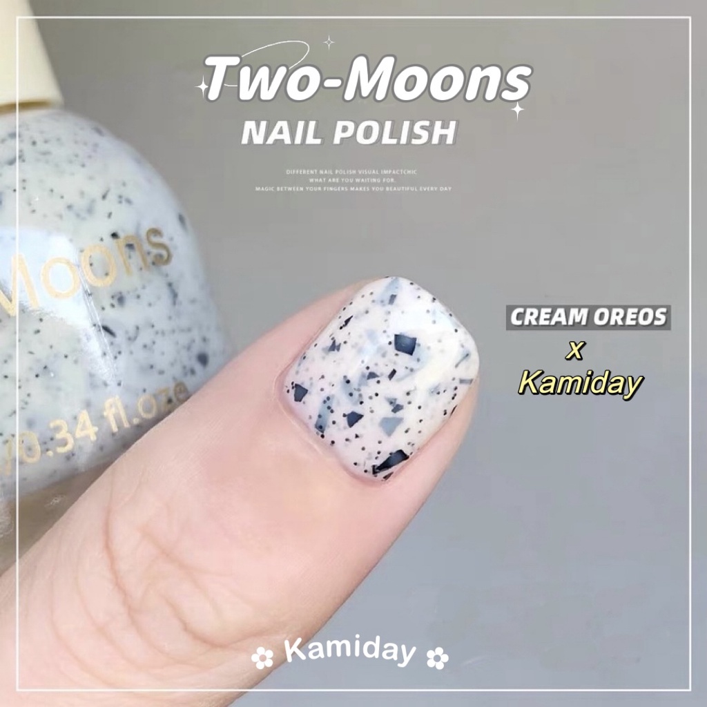 KM-06 Two moons สีทาเล็บกึ่งเจล สีสุภาพ สีพาสเทล สวยสไตล์เกาหลี ...