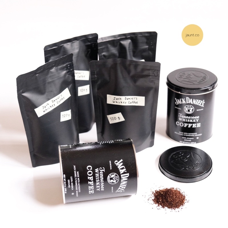 แบ่งขาย ! Jack Daniel's Whiskey Coffee 120g เมล็ดกาแฟคั่วบด วิสกี้ (แบบซอง)