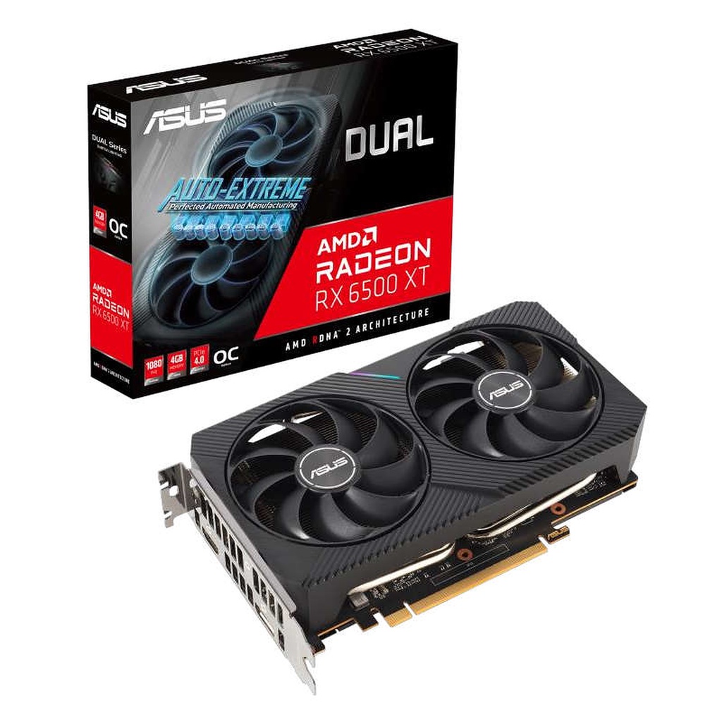 ASUS Radeon RX 6500 XT DUAL O4G 4GB GDDR6 VGA