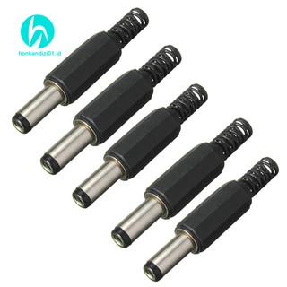 5PCS 5.5mm X 2.5mm Male Jack DC Power Adapter Adaptor Connector N2TH