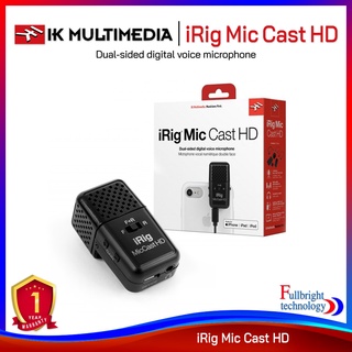 IK Multimedia iRig Mic Cast HD ไมโครโฟนสำหรับต่อโทรศัพท์มือถือ สำหรับไลฟ์สดหรืออัดเสียง รับประกันศูนย์ไทย 1 ปี