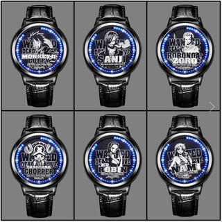 ⌚⚓นาฬิกาข้อมือ LED Touch Screen ONE PIECE (2019) สายหนัง🔥