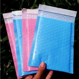 (มัด 20 ใบ)ถุงไปรษณีย์กันกระแทก ฝากาว สีฟ้า/ชมพู