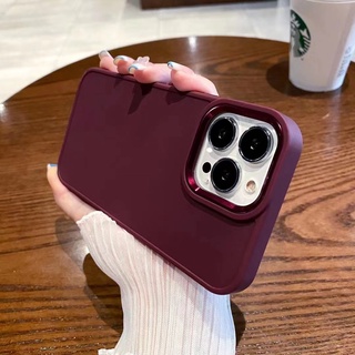 เข้ากันได้สำหรับ iPhone 13 Pro Max Case ซิลิโคนสีทึบเคส TPU Soft พร้อมแหวนโลหะ เข้ากันได้สำหรับ iPhone 12 11 Pro Max เคสกันกระแทก Candy Color