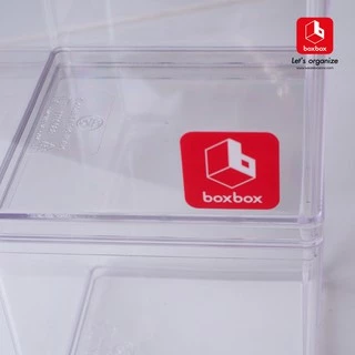 boxbox BB02011( 2 กล่อง)ขนาด 8.5 x 8.5 x 9.75 ซม.กล่องพลาสติกใสอเนกประสงค์ รุ่น Slim