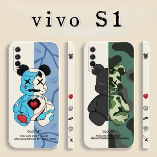 เคสโทรศัพท์มือถือ vivo S1 การ์ตูนสร้างสรรค์ใหม่ เคสโทรศัพท์มือถือป้องกันการตก เลนส์ ฝาครอบป้องกันแบบรวมทุกอย่าง