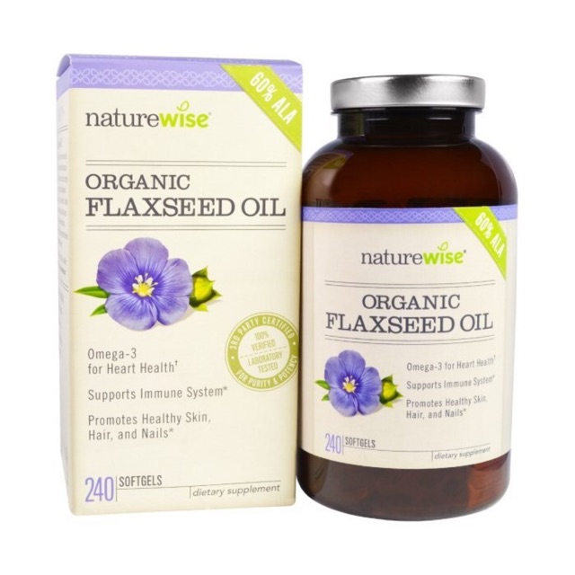 Organic Flaxseed Oil Naturewise พร้อมส่ง Nchapea Thaipick