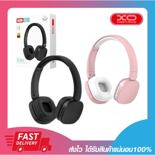 หูฟังไร้สาย หูฟังบลูทูธ XO BE23 Wireless Bluetooth V5.0 Pink/Black ใช้งานต่อเนื่อง 8-10 ชั่วโมง รับประกัน 6 เดือน