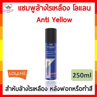 ของแท้! แชมพู โลแลน Lolane Pixxel Anti Yellow Shampoo สำหรับ ล้างไรเหลือง 250ml ขวดใหญ่ สุดคุ้ม แซนดี้บิวตี้