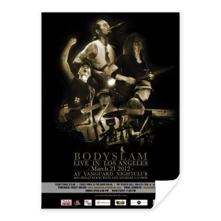 BODYSLAM POSTER - โปสเตอร์วงดนตรี Bodyslam Concert Live in L.A.