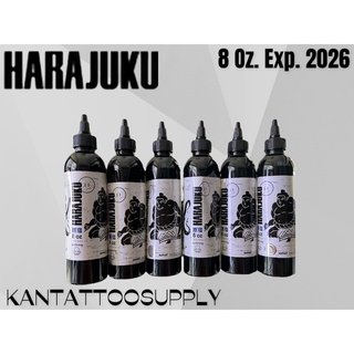 สีสัก HARAJUKU Tattoo Ink 8oz  /Outlining /อุปกรณ์การสัก/tattoo