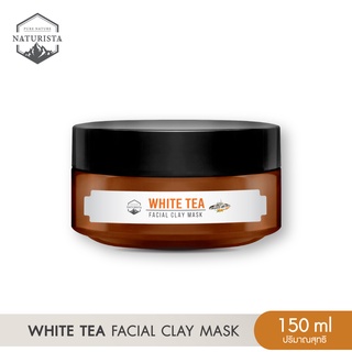 Naturista มาส์กโคลนชาขาว ลดเรือนริ้วรอย เเละจุดด่างดำ ช่วยให้ผิวนุ่ม น่าสัมผัส White Tea Facial Clay Mask 150ml