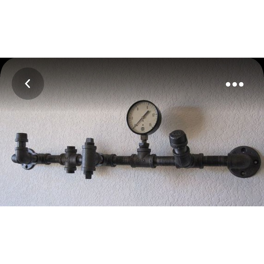 เหล็กชุบสังกะสีอุตสาหกรรม PIpe Creatif Loft Style ไม้แขวนเสื้อ