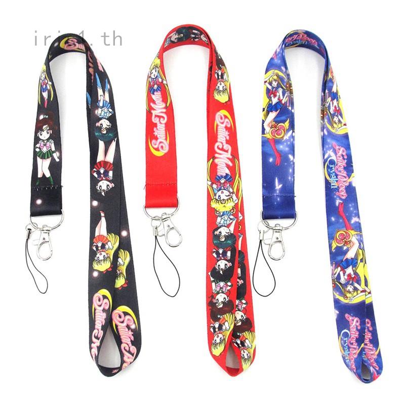 Hot Convenient Anime Sailor Moon Key Lanyard Cosplay Badge ID Cards Holders  Neck Straps Keyring