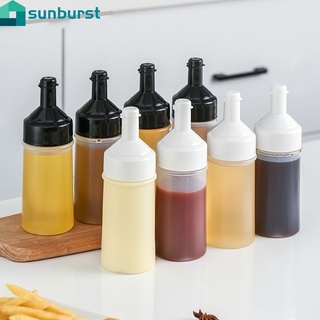 250ml Kitchen Transparent Squeeze Oil Bottles / Plastic Leak-proof Seasoning Squeeze Sauce Bottle