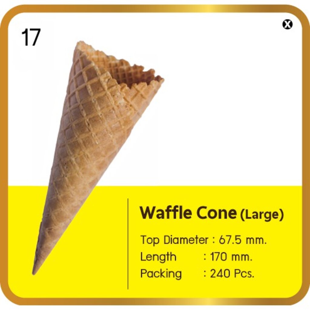 วาฟเฟิลโคน (ใหญ่) ยี่ห้อ Mr.Cone