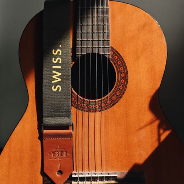 GUITAR STRAP | Personalized name สายคล้องกีต้าร์สั่งทำชื่อ สายสะพายกีต้าร์ by YES IDID.