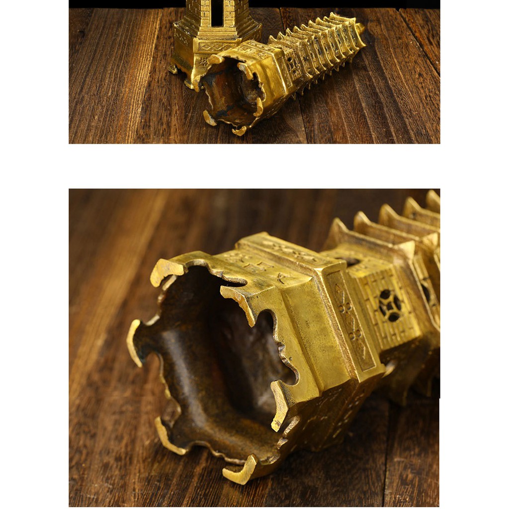 เจดีย์ 9-13ชั้น​ 18-38ซม งานทองเหลืองบริสุทธิ์ Pure Brass​ Wenchang เจดีย์เหวินช่าง เสริมฮวงจุ้ย JD feng shui สิริมงคล ราคา ถูกที่สุด ดีลบีเคเค แกลเลอรีภาพที่ 2