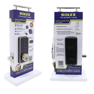 กุญแจดิจิทัล Rim Lock SOLEX DiGiTAL DOOR LOCK PCK6014 พร้อมกุญแจ การ์ด มือถือ รหัส