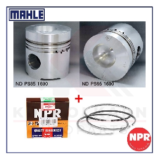 MAHLE ลูกสูบ+แหวน NPR สำหรับ NISSAN CW30, CK30-1 รุ่นเครื่อง PE6 (1เว้า)